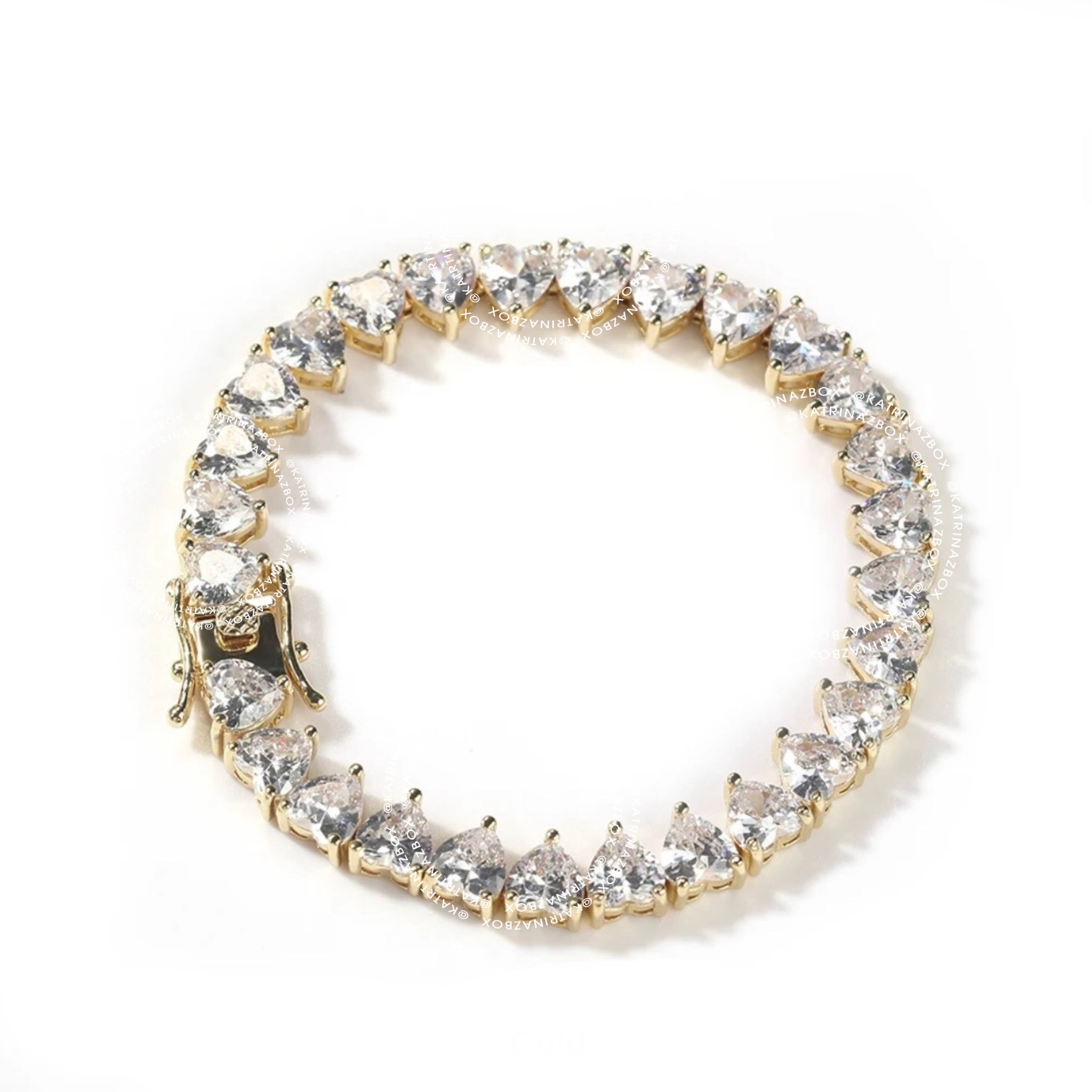 DIAMOND DROP HEART | TENNIS BRACELET