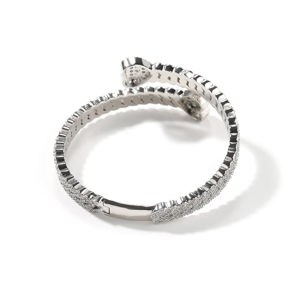 ICED CUBAN HEARTS | BANGLE